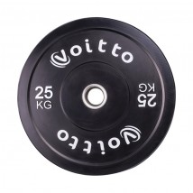 Диск бамперный Voitto 25 кг, черный (d51)